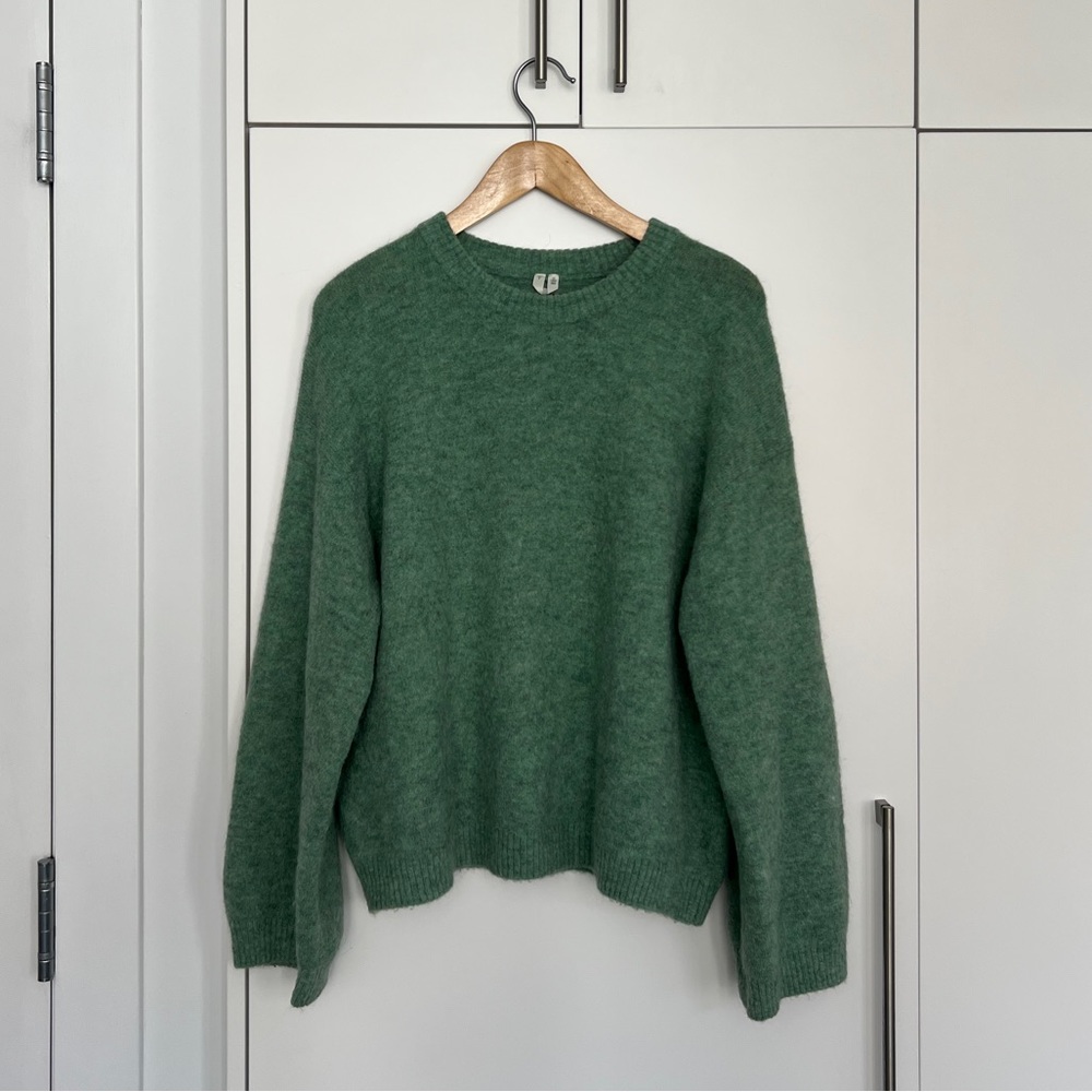 Arket green alpaca blend jumper